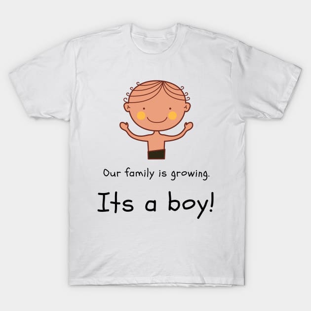 Love this 'Our family is growing. Its a boy' t-shirt! T-Shirt by Valdesigns